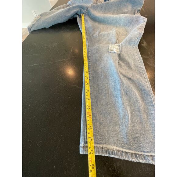 City Chic NWOT Button fly Harley High Rise Crop Denim Pant size 22 - Picture 8 of 10